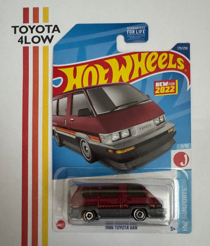 Hot Wheels 1986 Toyota Van - Maroon