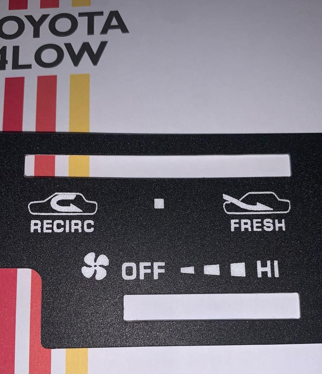 1984-1988 Climate Control Face Plate and clock Bezel – Toyota4Low