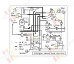 1977 Vacuum Diagram Decal - 20R - (w/ VSV)