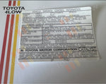 1983 2F Fed Emission Decal