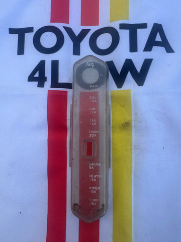 1969 Corona Under-Dash Fuse box cover