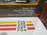 Hot Wheels Premium Toyota Stout Drift Truck, Citroen H Van, Hydroplane, Speed Waze