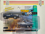 Johnny Lightning Tow and Go 1985 Toyota Pickup xtra cab SR5 Blue