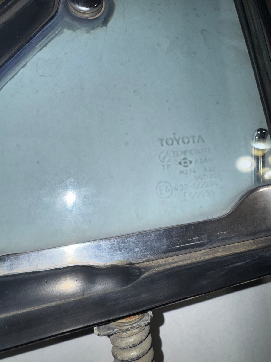 84-88 Toyota factory Driver-side wing window complete – Toyota4Low