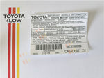1995 FJ80 Emission Information Decal - 1FZ-FE #ZV