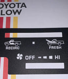 Copy of 1984-1988 Climate Control Face Plate and clock Bezel
