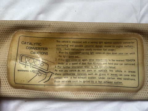 73-78 Pickup Driver Sun Visor