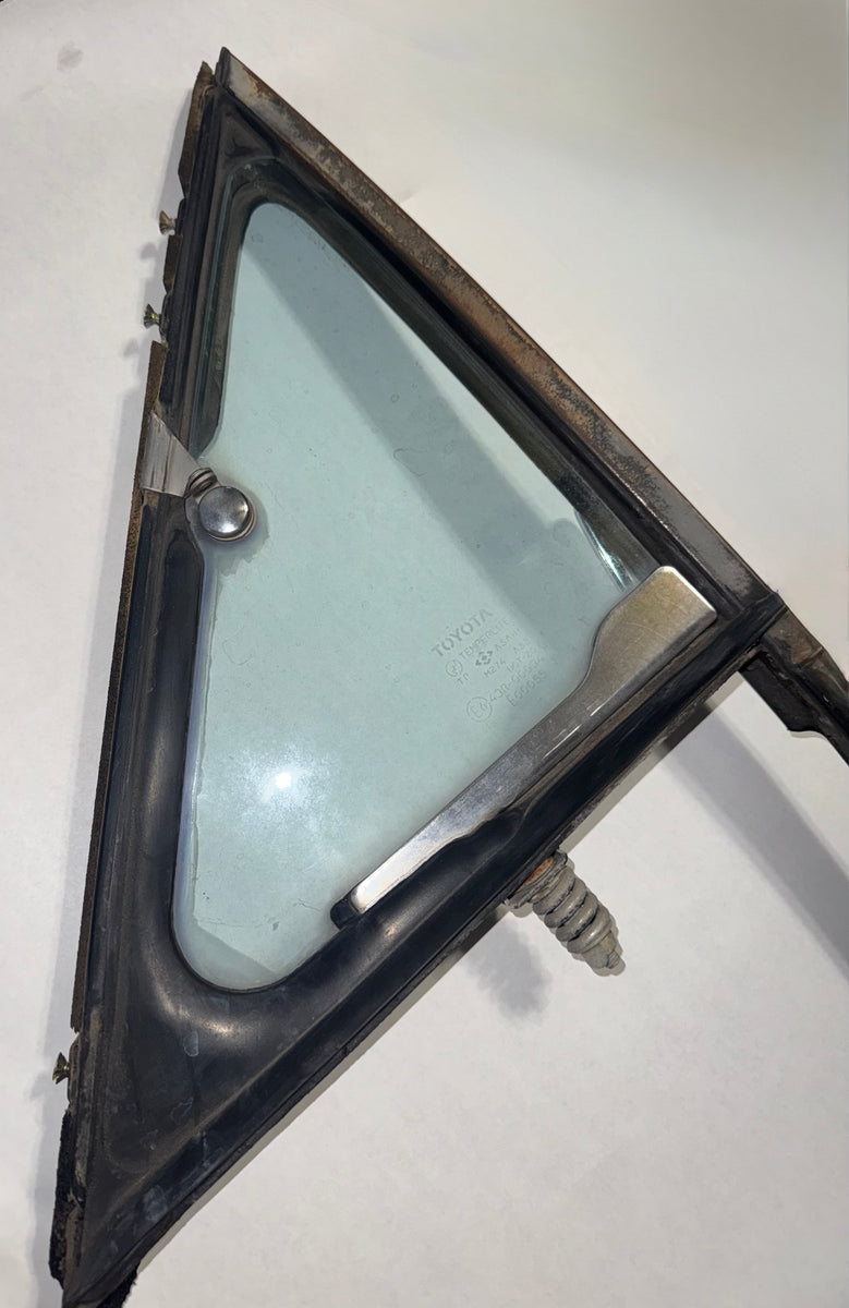 84-88 Toyota factory Driver-side wing window complete – Toyota4Low