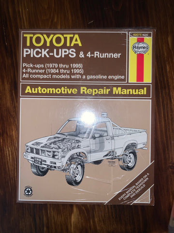 NEW Haynes  79-95 Toyota Pickup / 4Runner Repair Manual