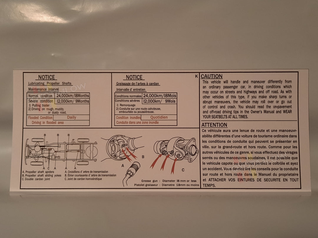 Chassis Lube Instruction Cards – Tagged 