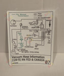 1987 Vacuum Diagram Decal - 22RTE Turbo Fed #87