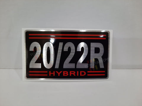 20/22R Hybrid Valve Cover Decal