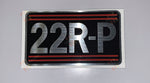 22R-P Propane Valve Cover Decal with Red Stripes