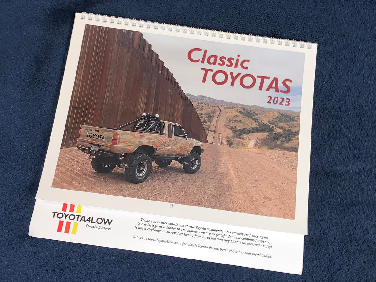 2023 Classic Toyota Calendar Toyota4Low